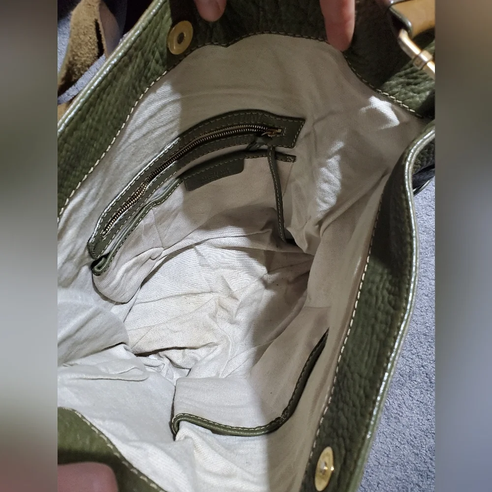 Michael Kors Green Leather Tote